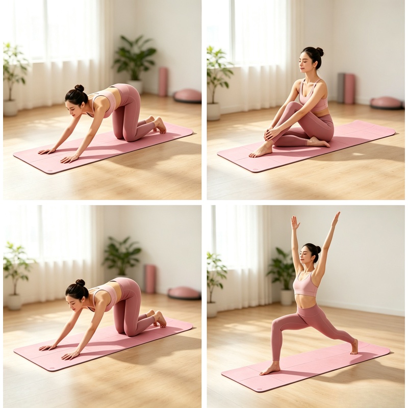 Thick Yoga Mat - 4mm Thick Non-Slip Yoga Mat, Portable