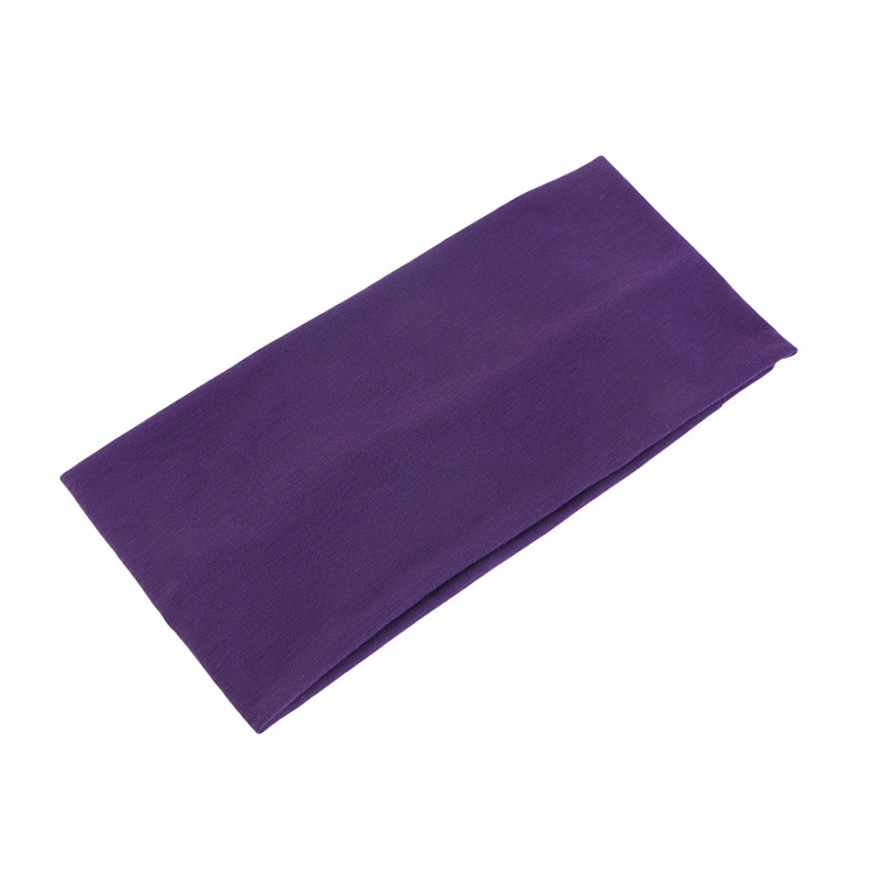 Stretch Strap Yoga - Solid Color Unisex Headband Elastic Wide