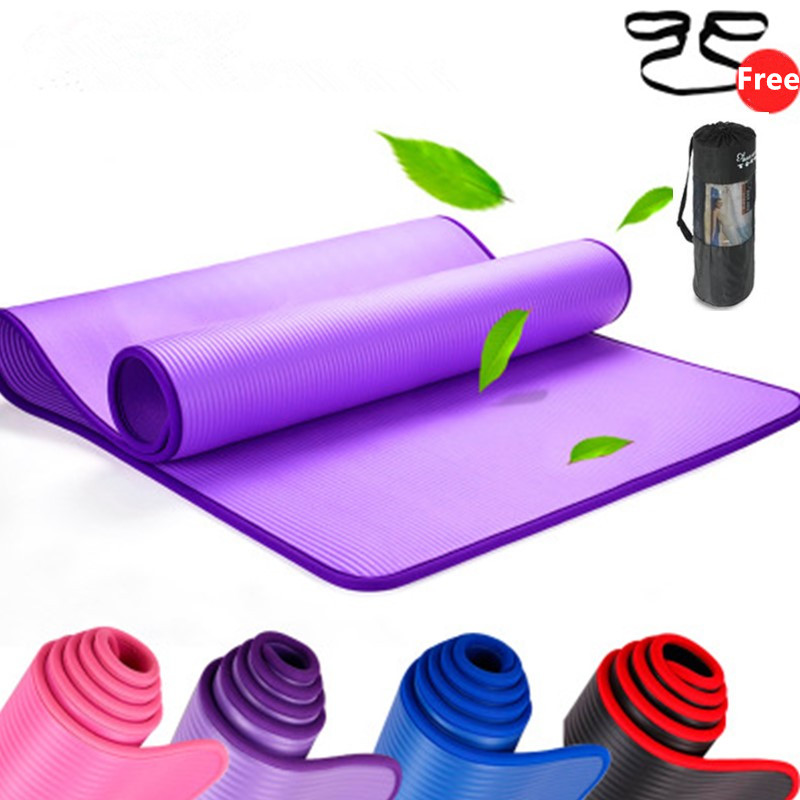 10mm Non-Slip Yoga Mat 183cm*6 - Thick Yoga Mat 评论和价格