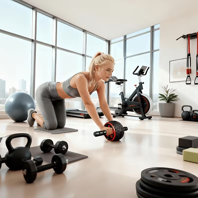 Ab Roller Wheel and Knee Mat,  - Gym Floor Mats 评论和价格
