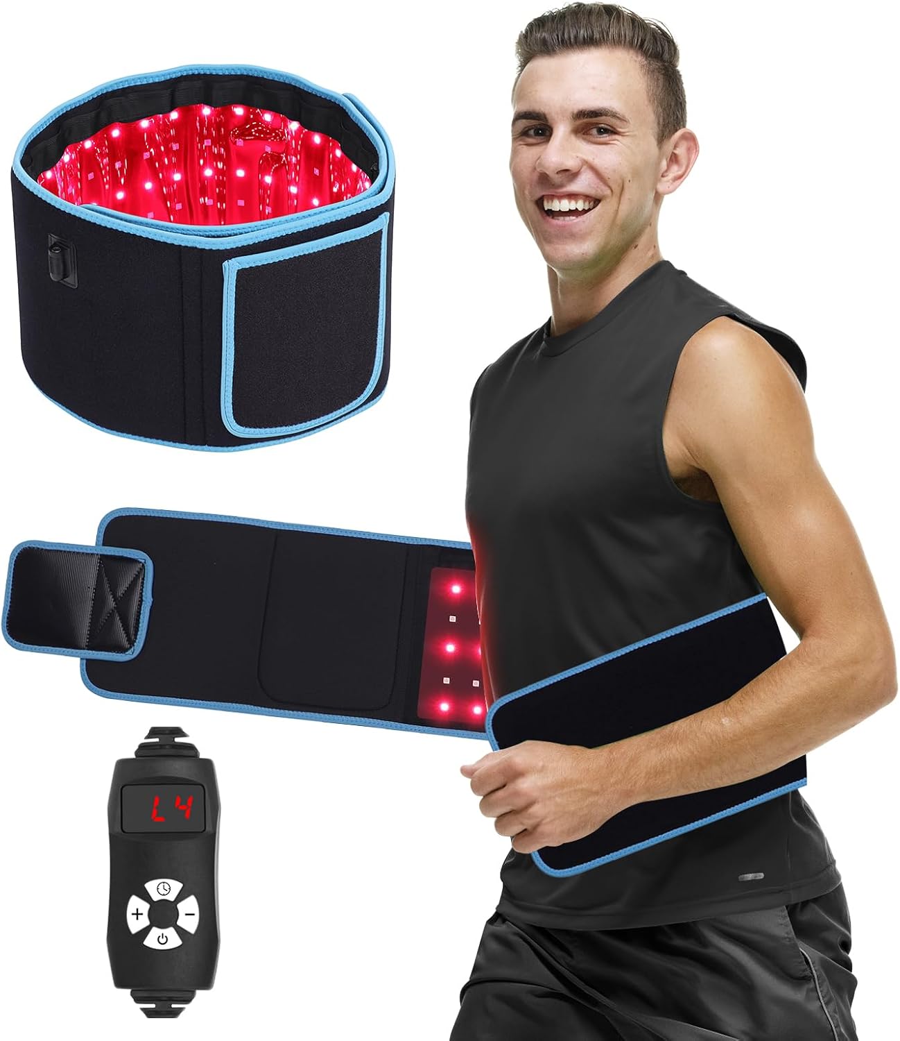 LED Phototherapy Massage Belt  - Weight Lifting Belt 评论和价格