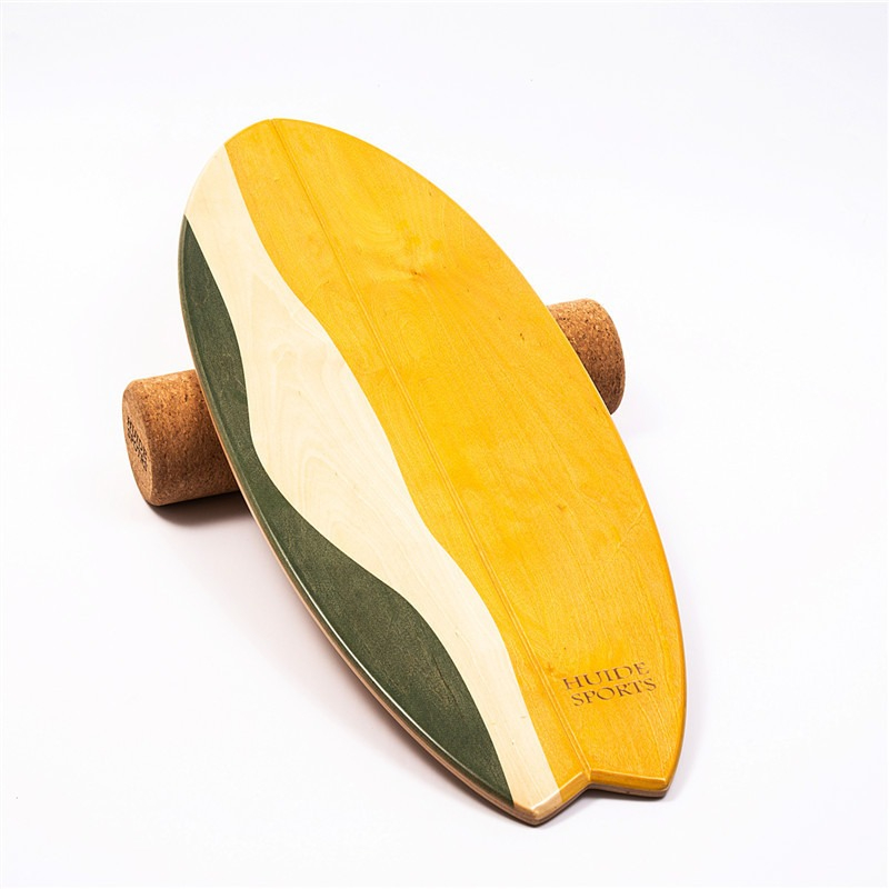 `Fish‑Shaped Wooden Surfing Ba - Balance Board Fitness 评论和价格