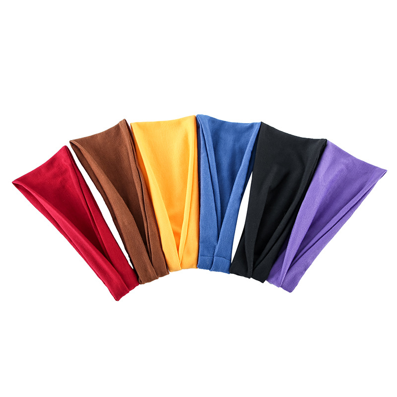 Solid Color Sports Yoga Headba - Stretch Strap Yoga 评论和价格