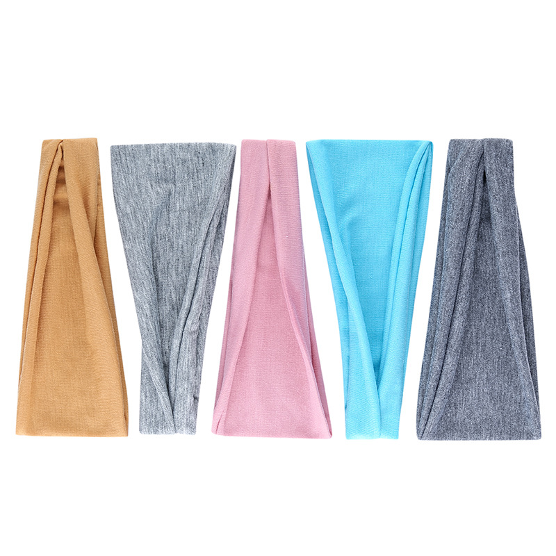 Solid Color Sports Yoga Headba - Stretch Strap Yoga 评论和价格