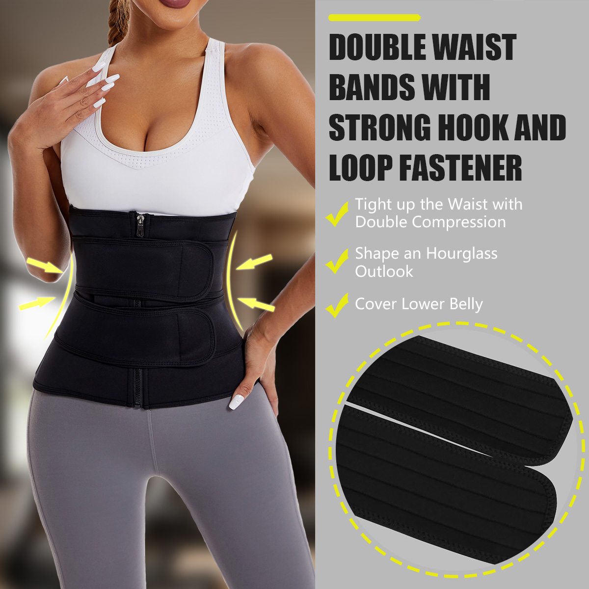 Women Waist Trainer Belt Doubl - Weight Lifting Belt 评论和价格