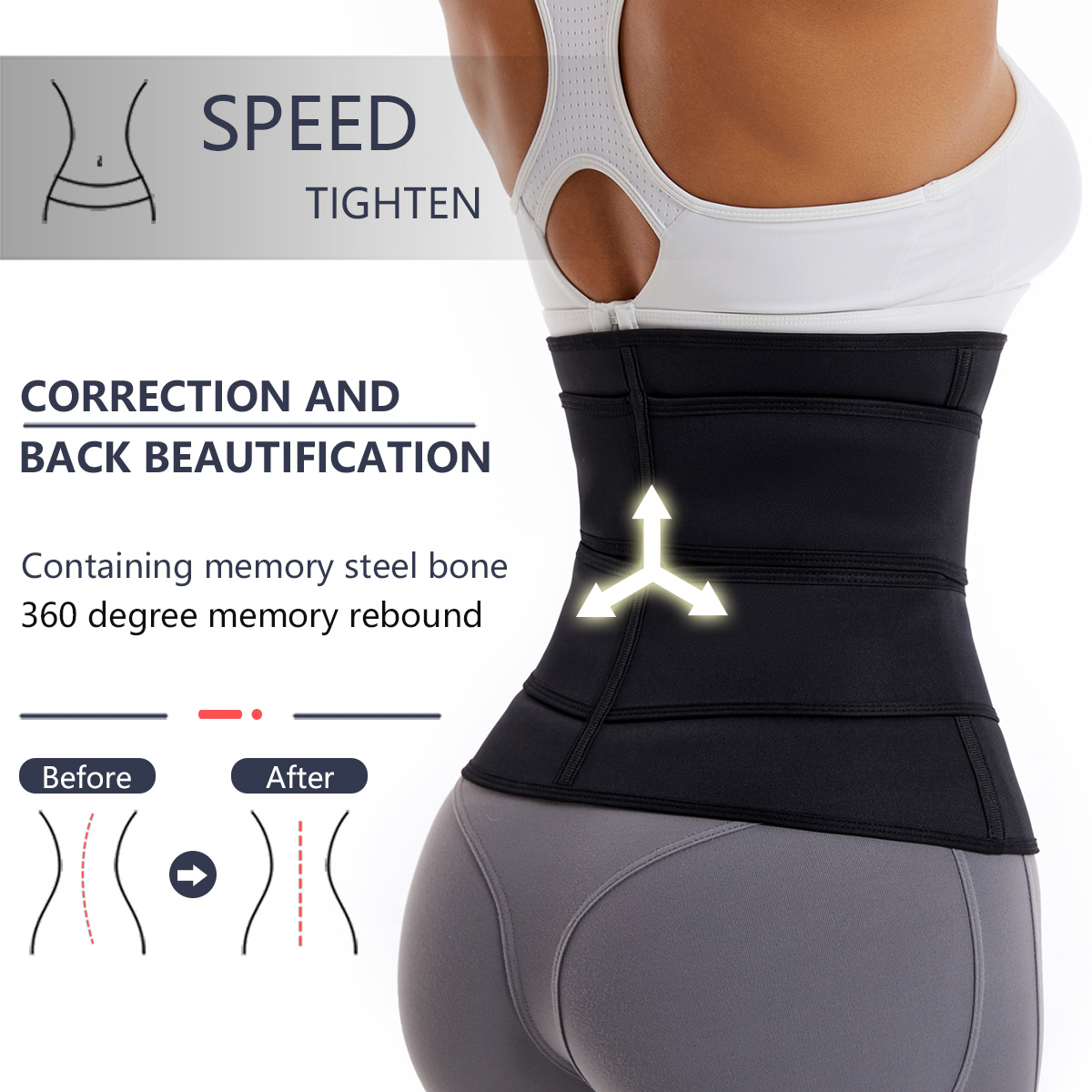 Women Waist Trainer Belt Doubl - Weight Lifting Belt 评论和价格