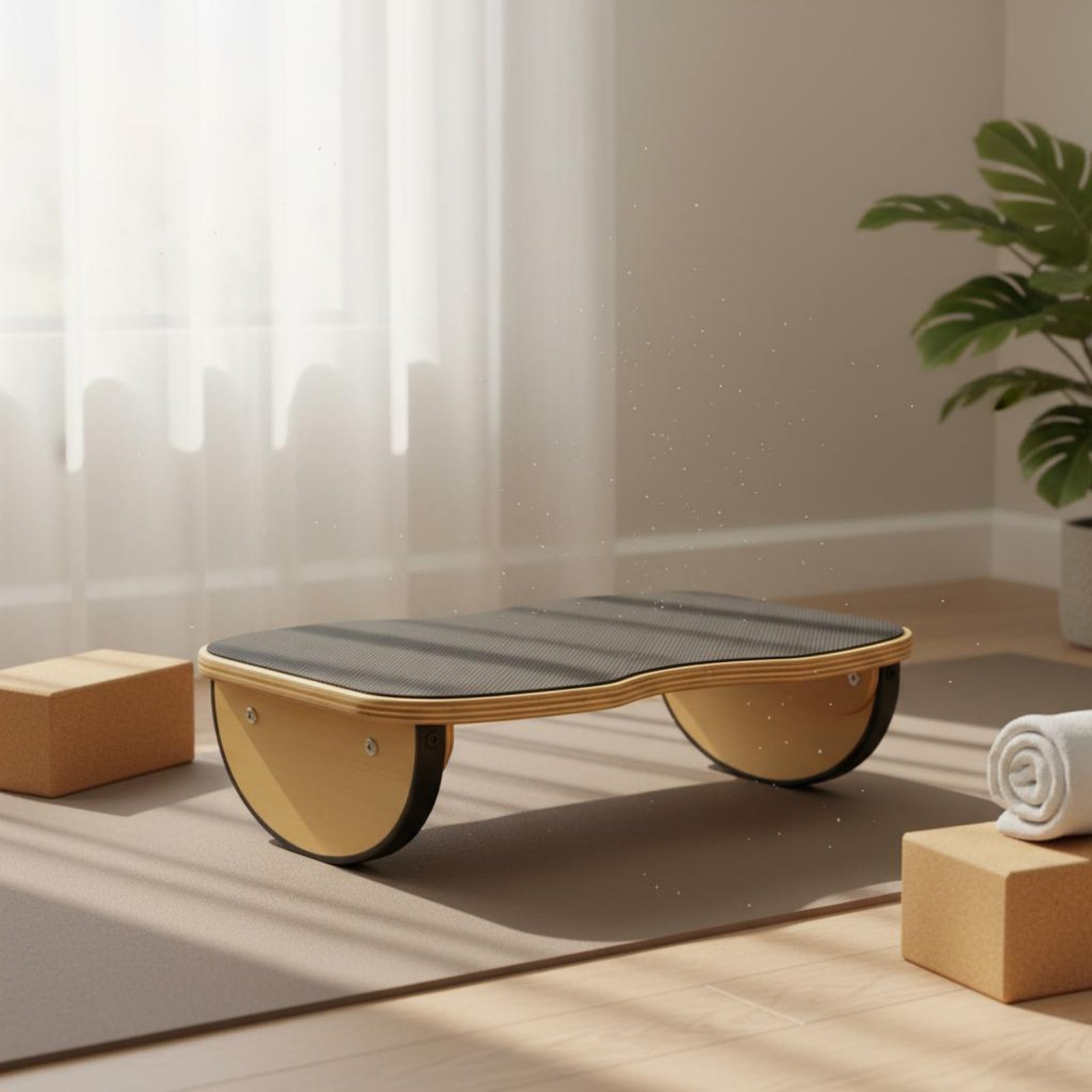Wooden Balance Board Rocking M - Balance Board Fitness 评论和价格