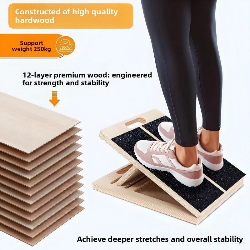 Portable Wooden Adjustable Bal - Balance Board Fitness 评论和价格