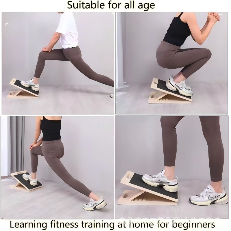 Portable Wooden Adjustable Bal - Balance Board Fitness 评论和价格