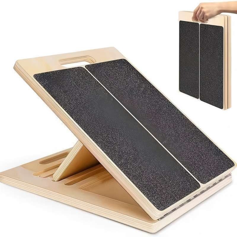 Portable Wooden Adjustable Bal - Balance Board Fitness 评论和价格