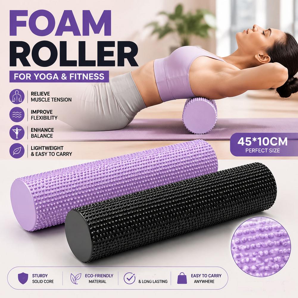 Yoga Foam Roller EVA High Dens - Yoga Fitness Exercises 评论和价格