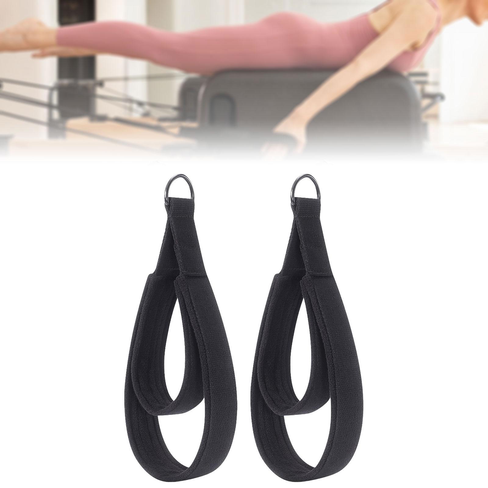 2x D Rings Straps Nonslip Pila - Yoga Fitness Pilates Reformer 评论和价格
