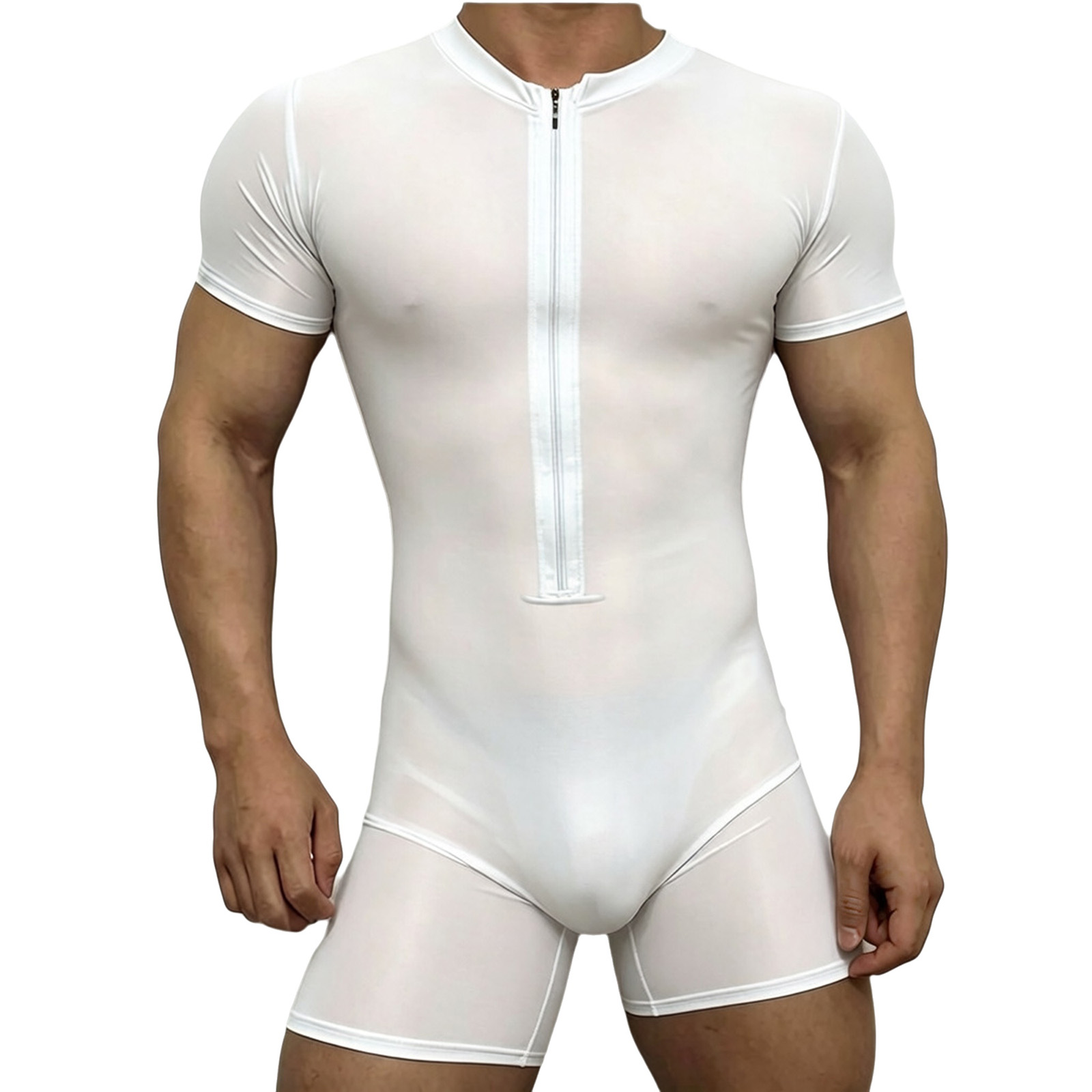 Mens Silky Stretchy Rompers Sh - Yoga Fitness Fit Club 评论和价格