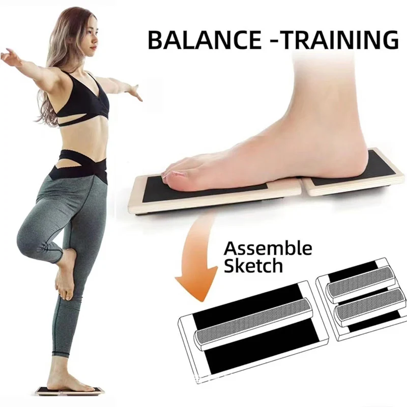 Wooden Single Foot Trainer Bal - Balance Board Fitness 评论和价格
