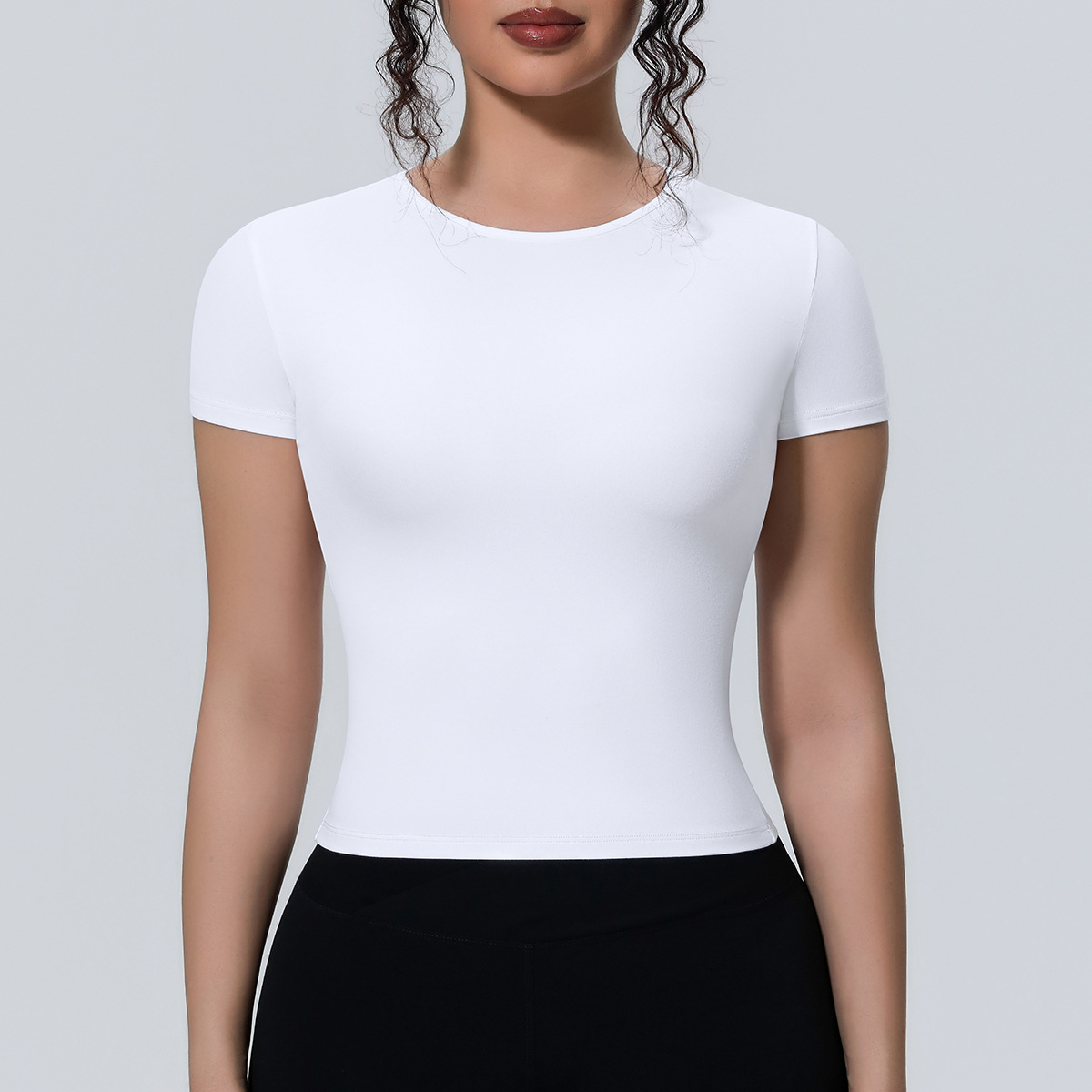 Women's Tight Fitting Sports T - Yoga Fitness Exercises 评论和价格