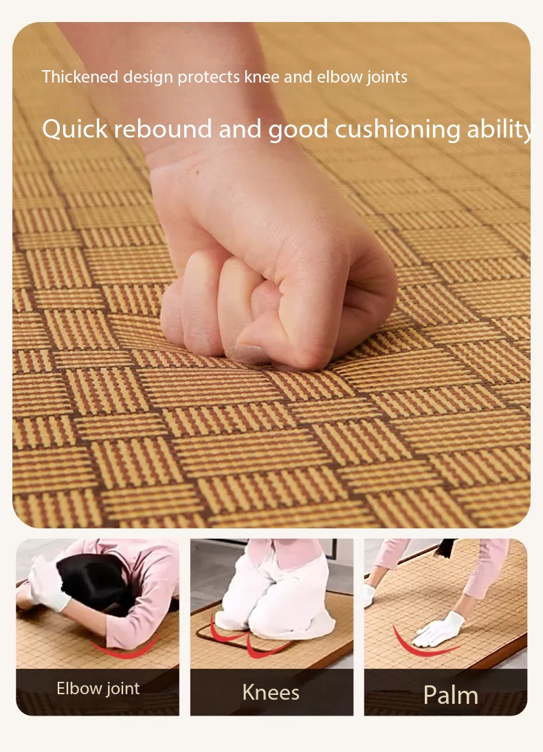 Large Anti-slip Natural Rattan - Thick Yoga Mat 评论和价格