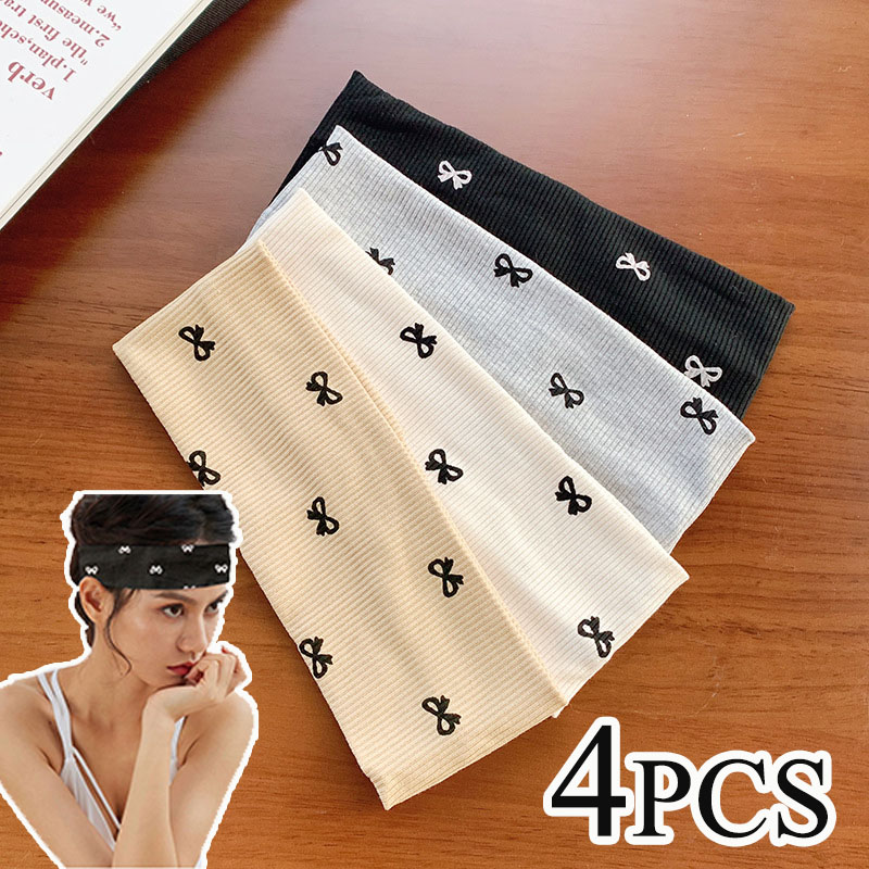 4PCS Korean Elegant Women Bowk - Stretch Strap Yoga 评论和价格