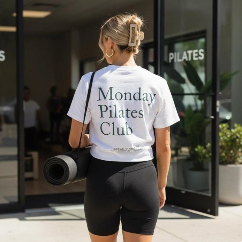 Shirt for Pilates Monday Pilat - Yoga Fitness Fit Club 评论和价格