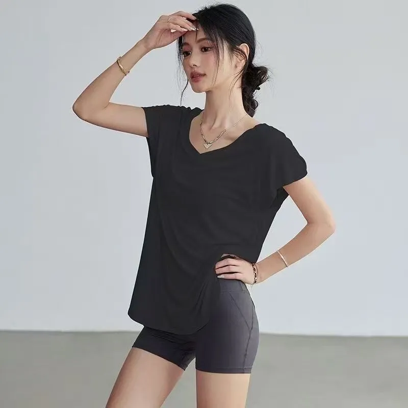 Women's Slimming Round Neck Yo - Yoga Fitness Exercises 评论和价格