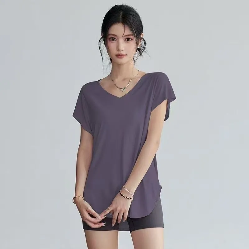 Women's Slimming Round Neck Yo - Yoga Fitness Exercises 评论和价格